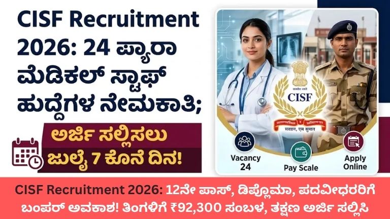 CISF Recruitment 2026